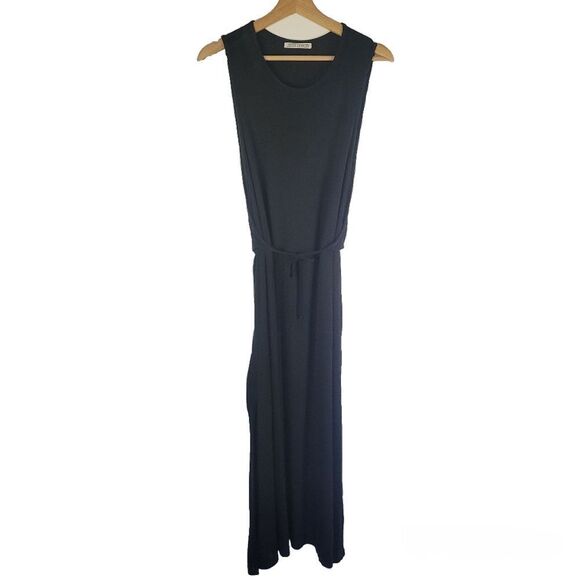 Louise Kennedy Elegant Black Sleeveless Wrap-Around Dress - Picture 1 of 14